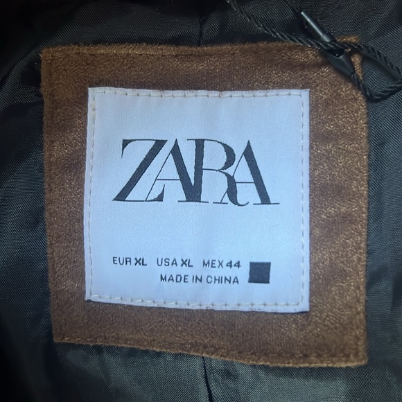 NWT  Zara Casadora  Faux Suede  jacket for men’s Size XL - Picture 11 of 12
